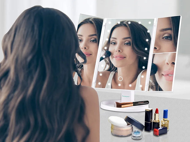 miroir de maquillage led grossissant.